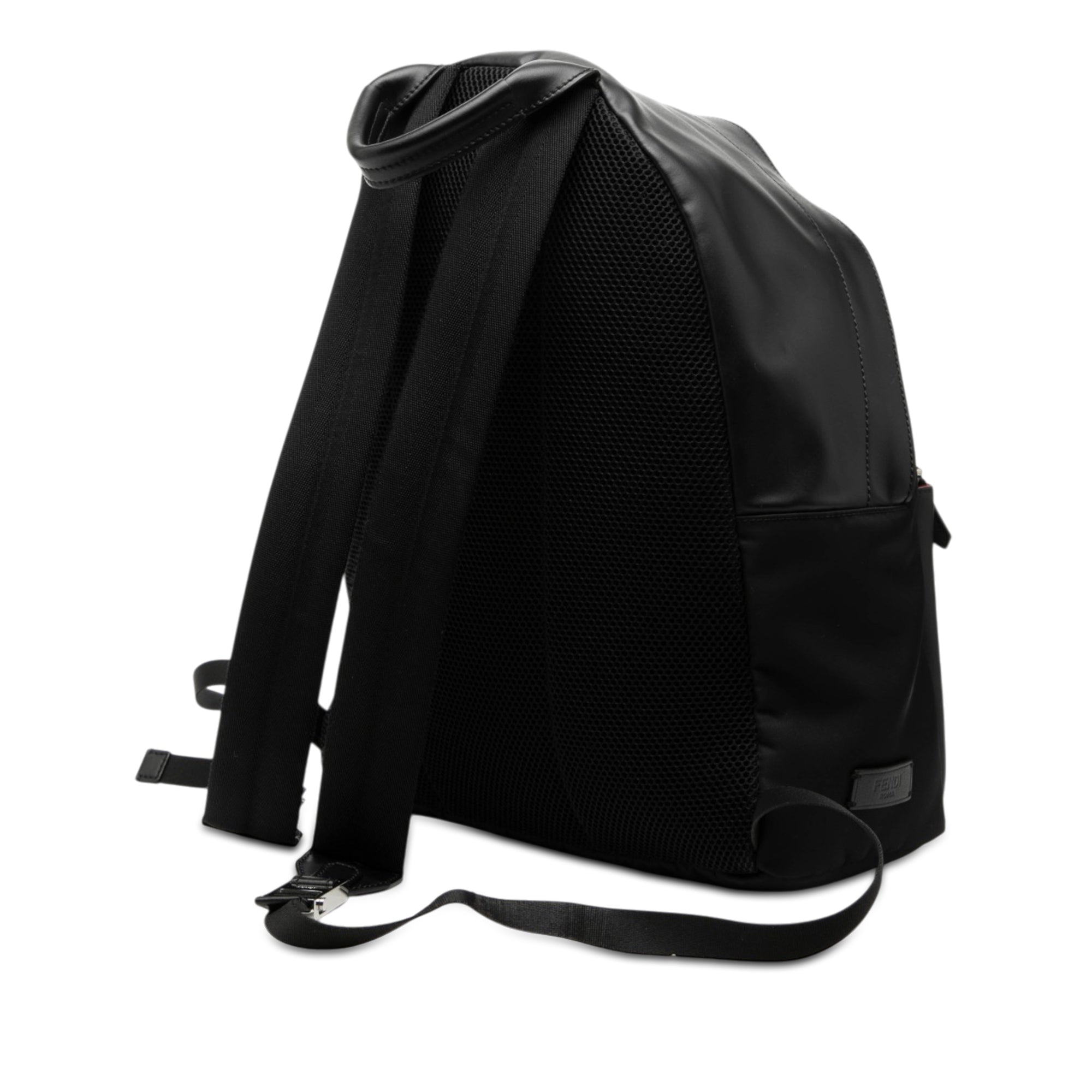 Nylon and Leather Bug Eyes Monster Backpack - Image 2