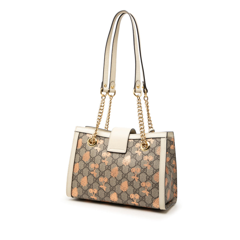 Small GG Supreme Berry Padlock Tote - Image 2
