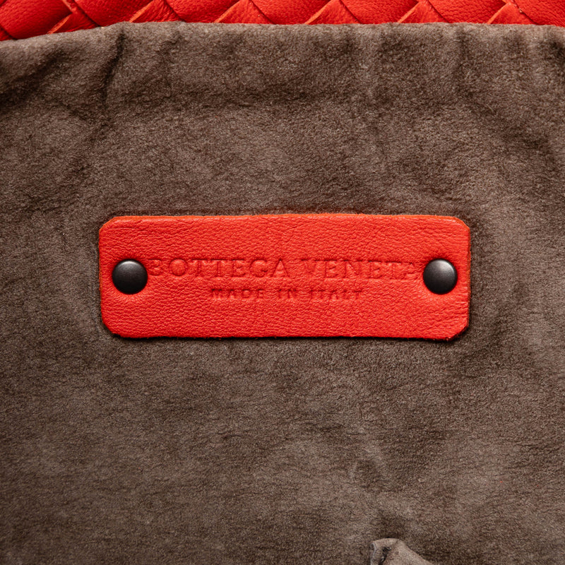 Nappa Intrecciato Fold Over Satchel - Image 5