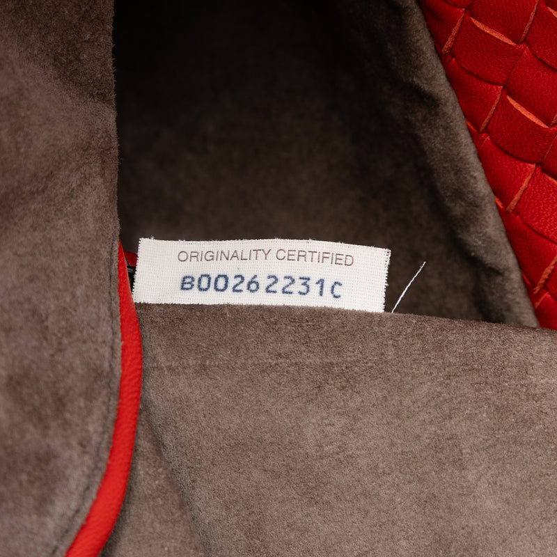 Nappa Intrecciato Fold Over Satchel - Image 6