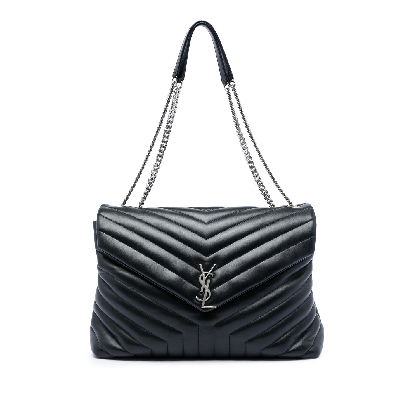 Large Matelasse Calfskin Monogram LouLou Shoulder Bag - Image 1
