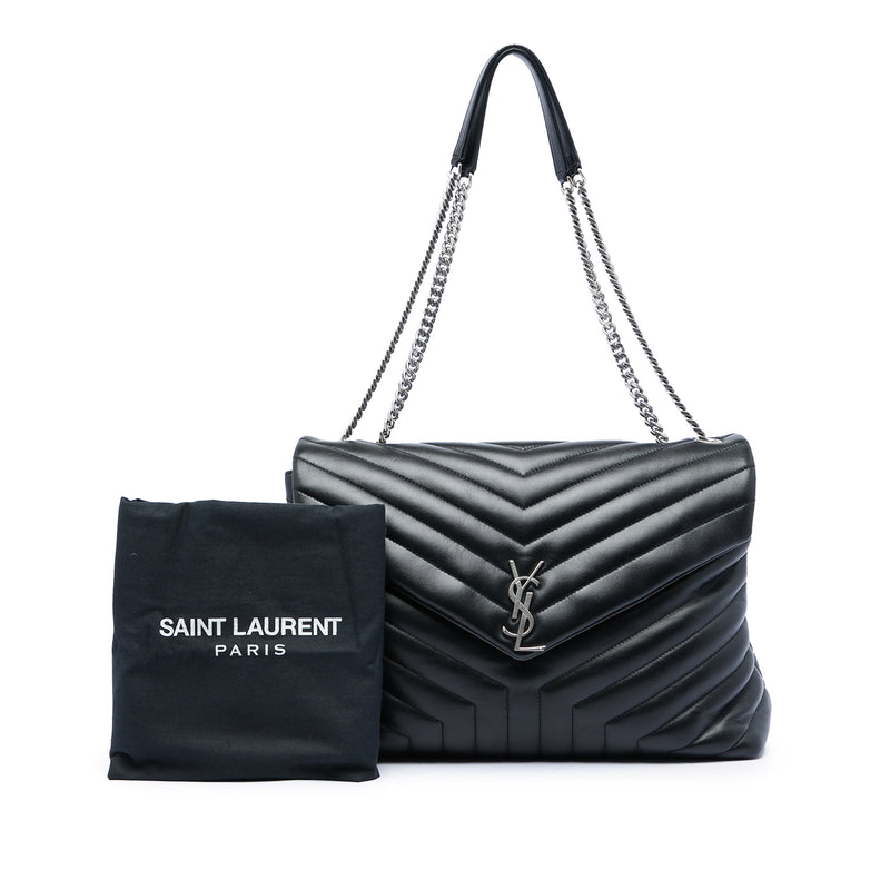 Large Matelasse Calfskin Monogram LouLou Shoulder Bag - Image 7