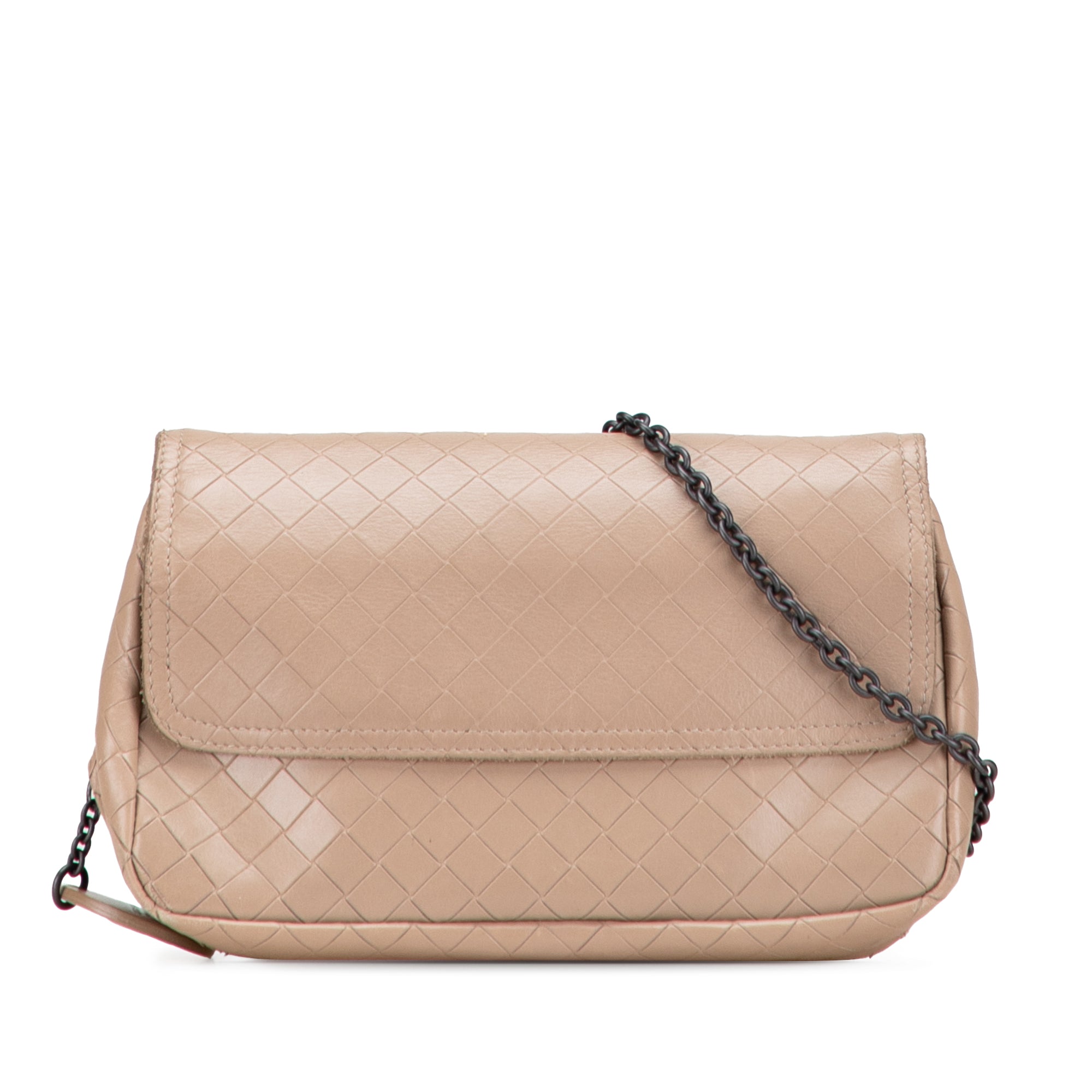 Small Leather Intrecciomirage Chain Crossbody - Image 1