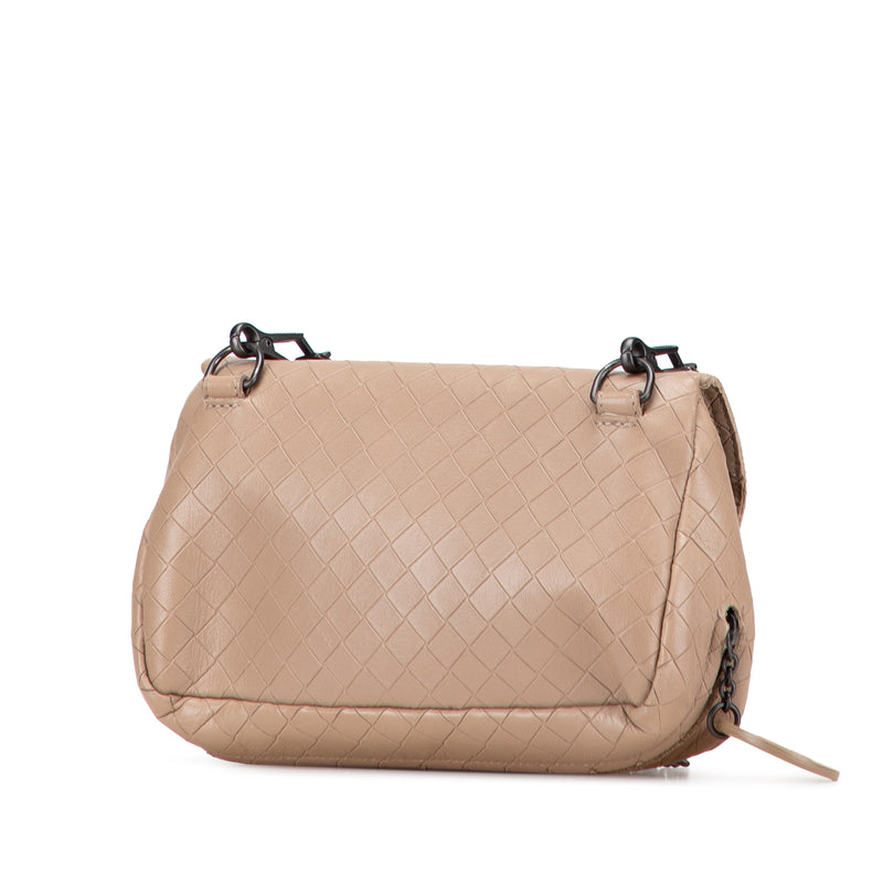 Small Leather Intrecciomirage Chain Crossbody - Image 2