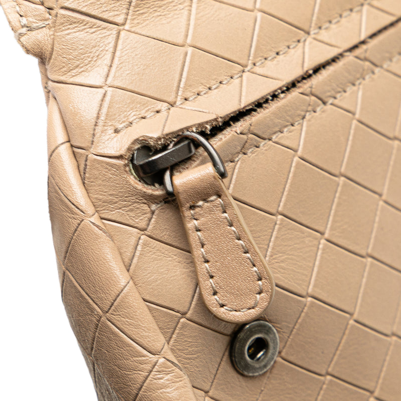 Small Leather Intrecciomirage Chain Crossbody - Image 8