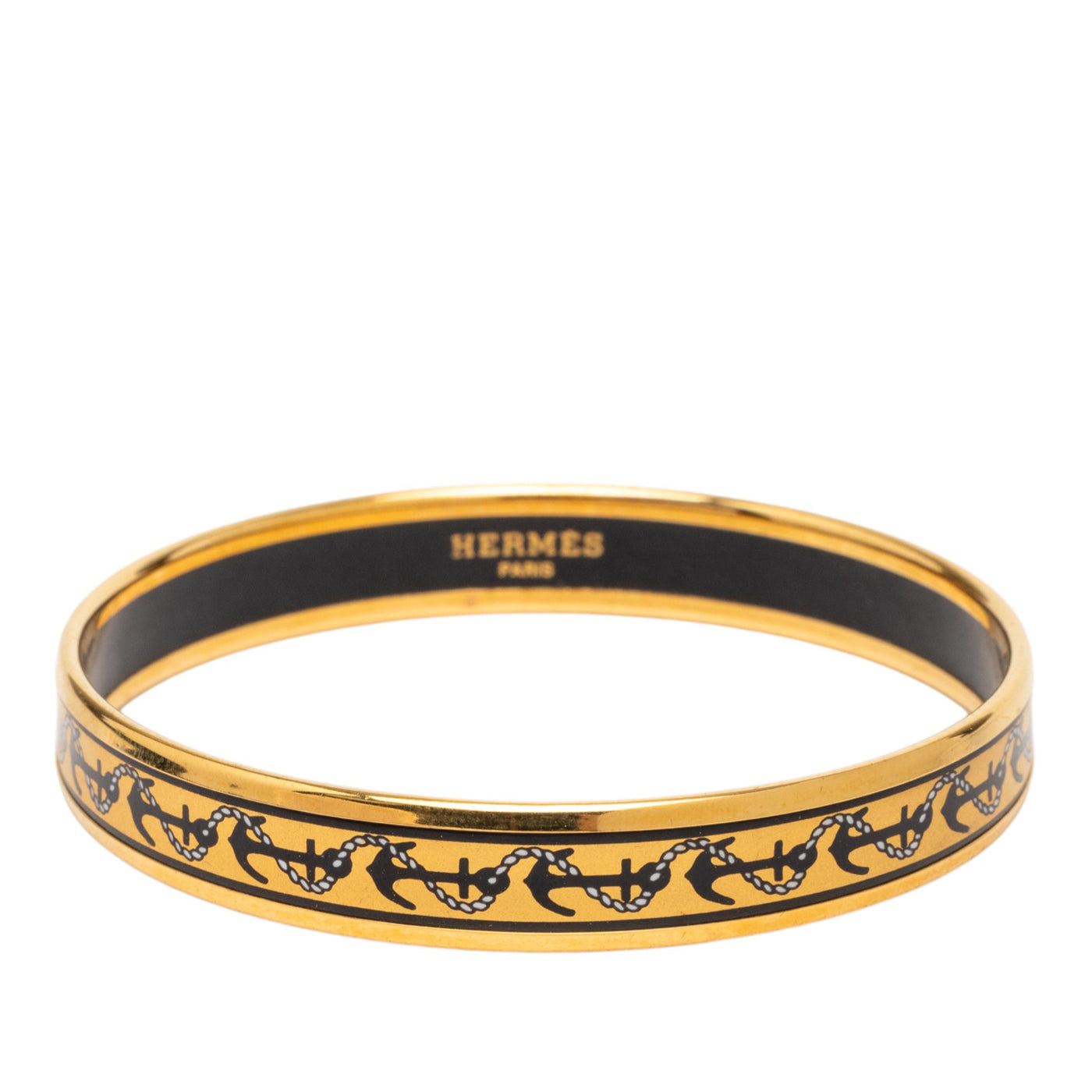 Narrow Anchor Enamel Bangle 62 - Image 1