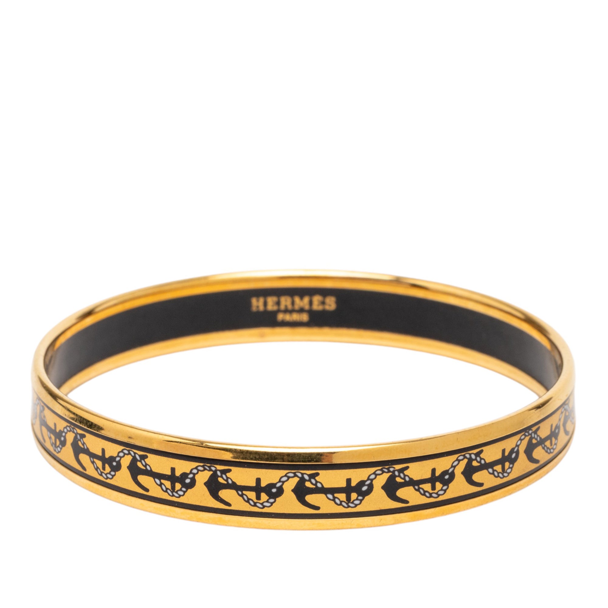 Narrow Anchor Enamel Bangle 62 - Image 1