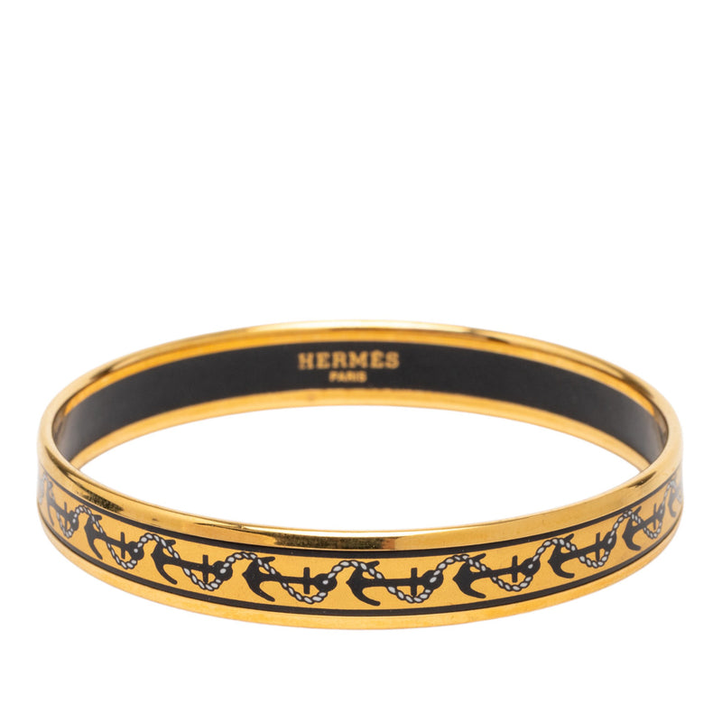 Narrow Anchor Enamel Bangle 62