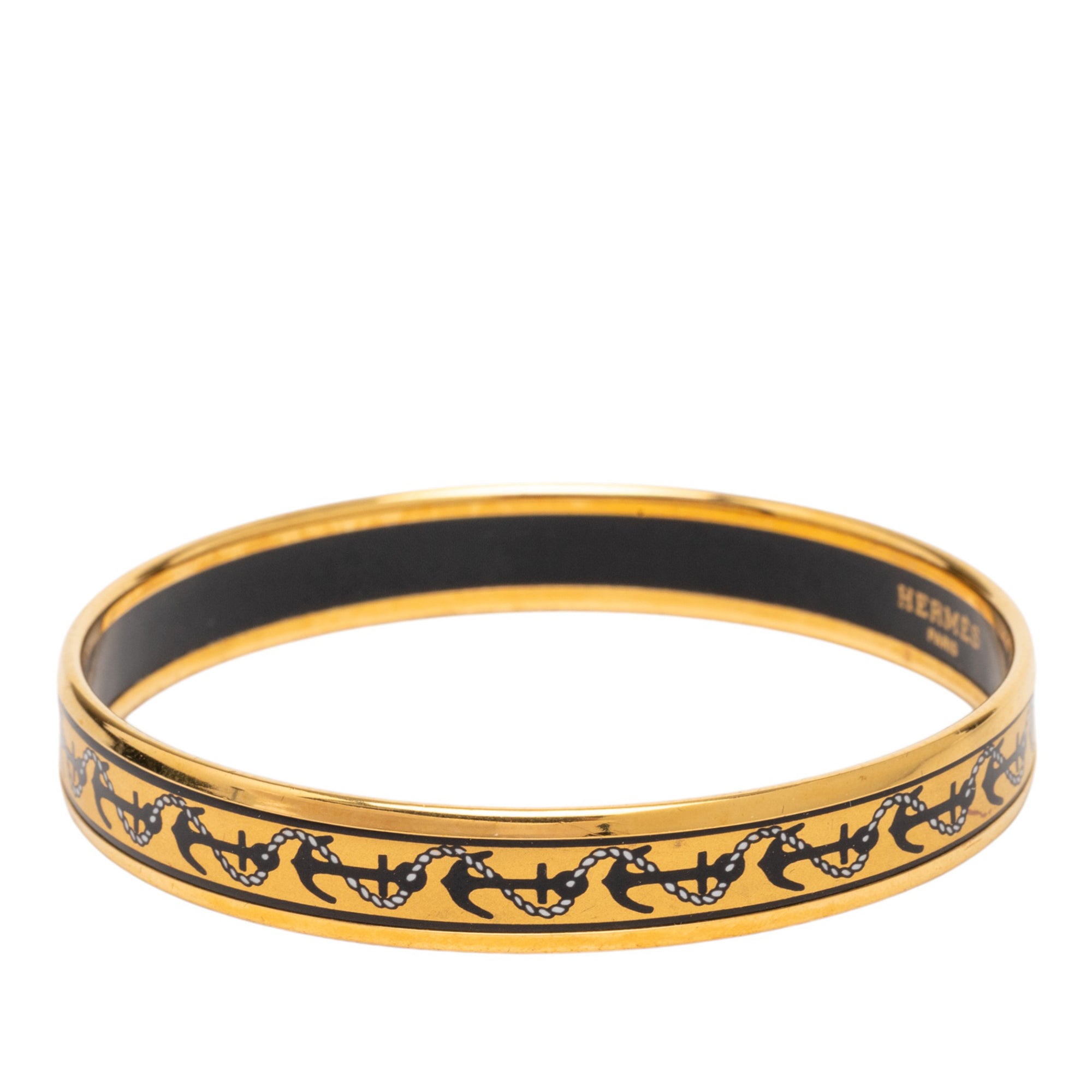 Narrow Anchor Enamel Bangle 62 - Image 2