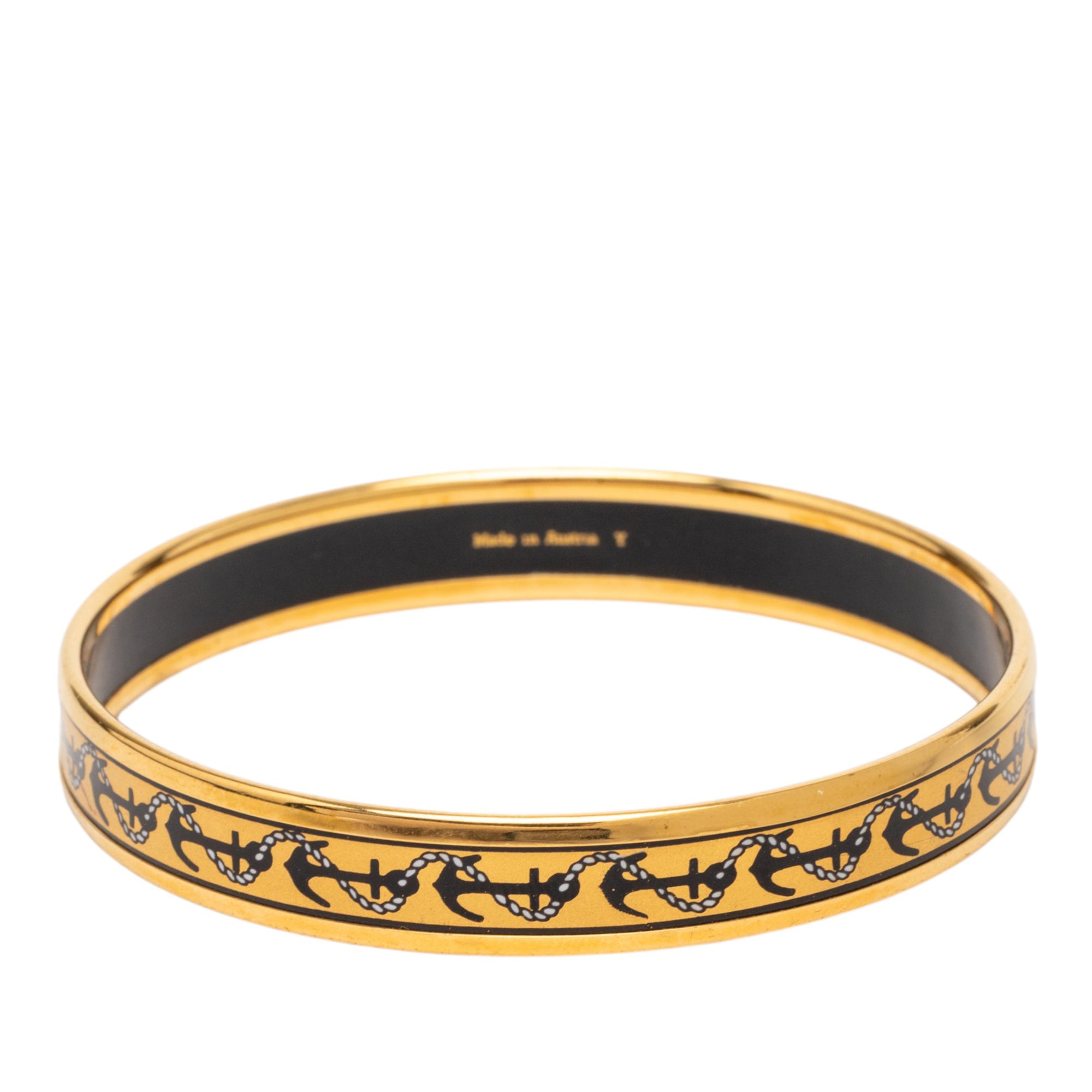 Narrow Anchor Enamel Bangle 62 - Image 3