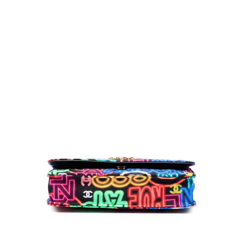Printed Nylon Graffiti 19 Wallet on Chain - Image 3