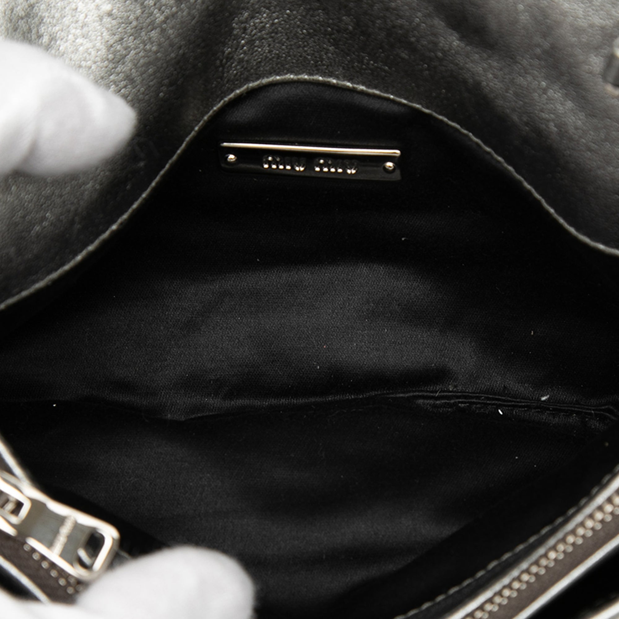 Matelasse Nappa Crystal Chain Shoulder Bag - Image 4