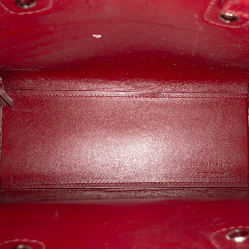 Nano Croc Embossed Leather Sac De Jour Satchel - Image 4