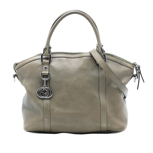 Medium Calfskin GG Charm Dome Satchel - Image 1
