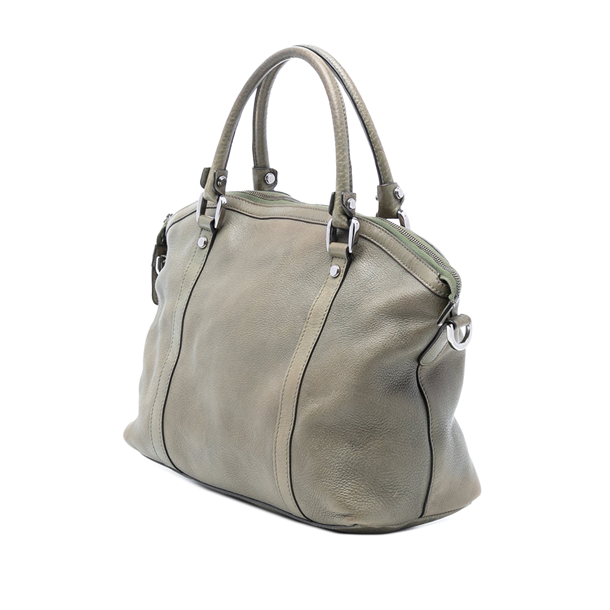 Leather GG Charm Dome Satchel - Image 2