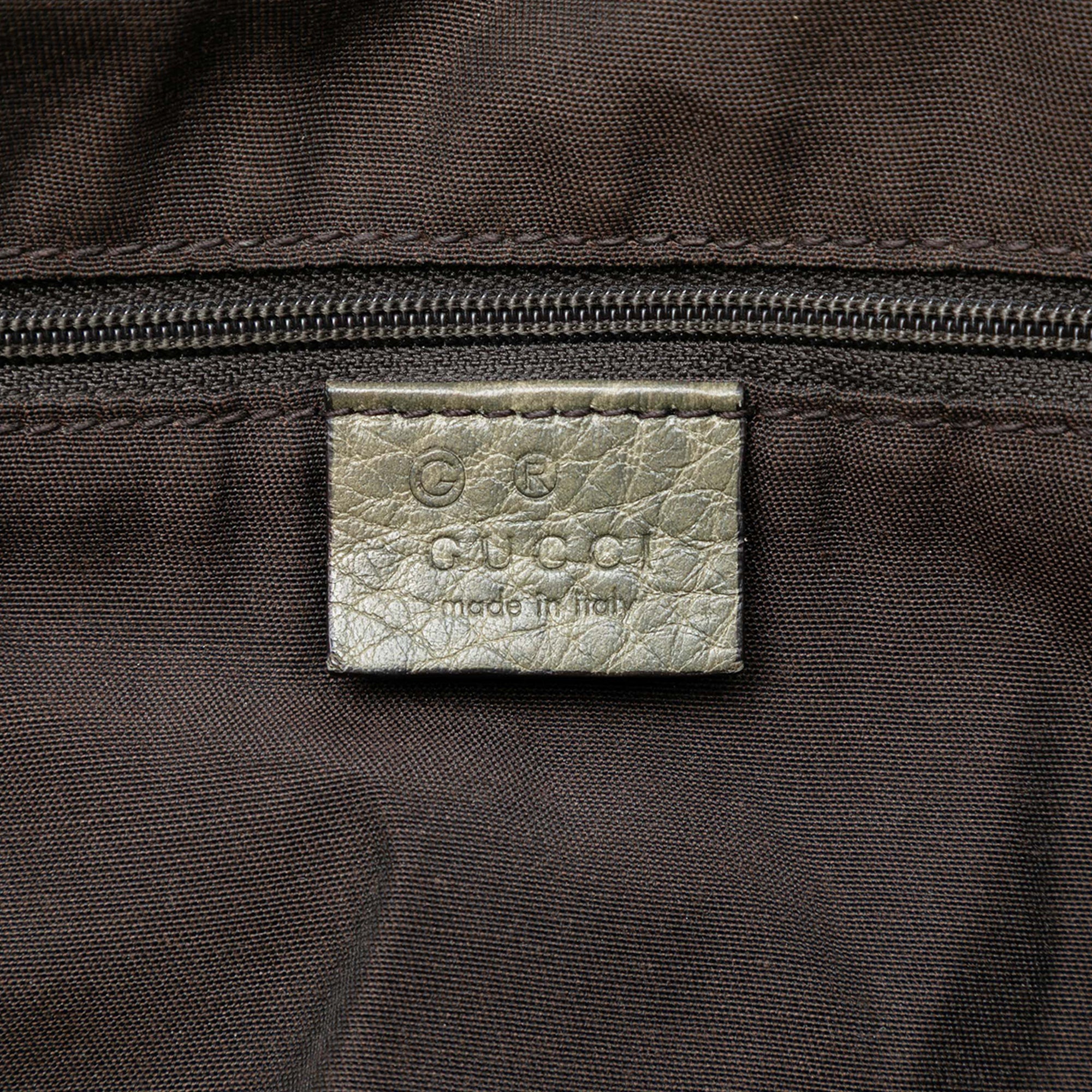 Leather GG Charm Dome Satchel - Image 5