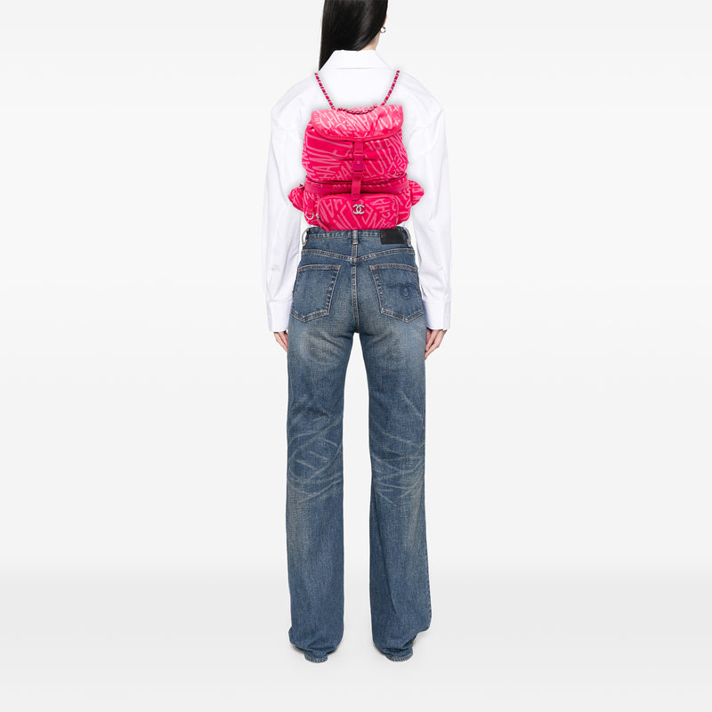 Printed Nylon Coco Neige Convertible Backpack - Image 5