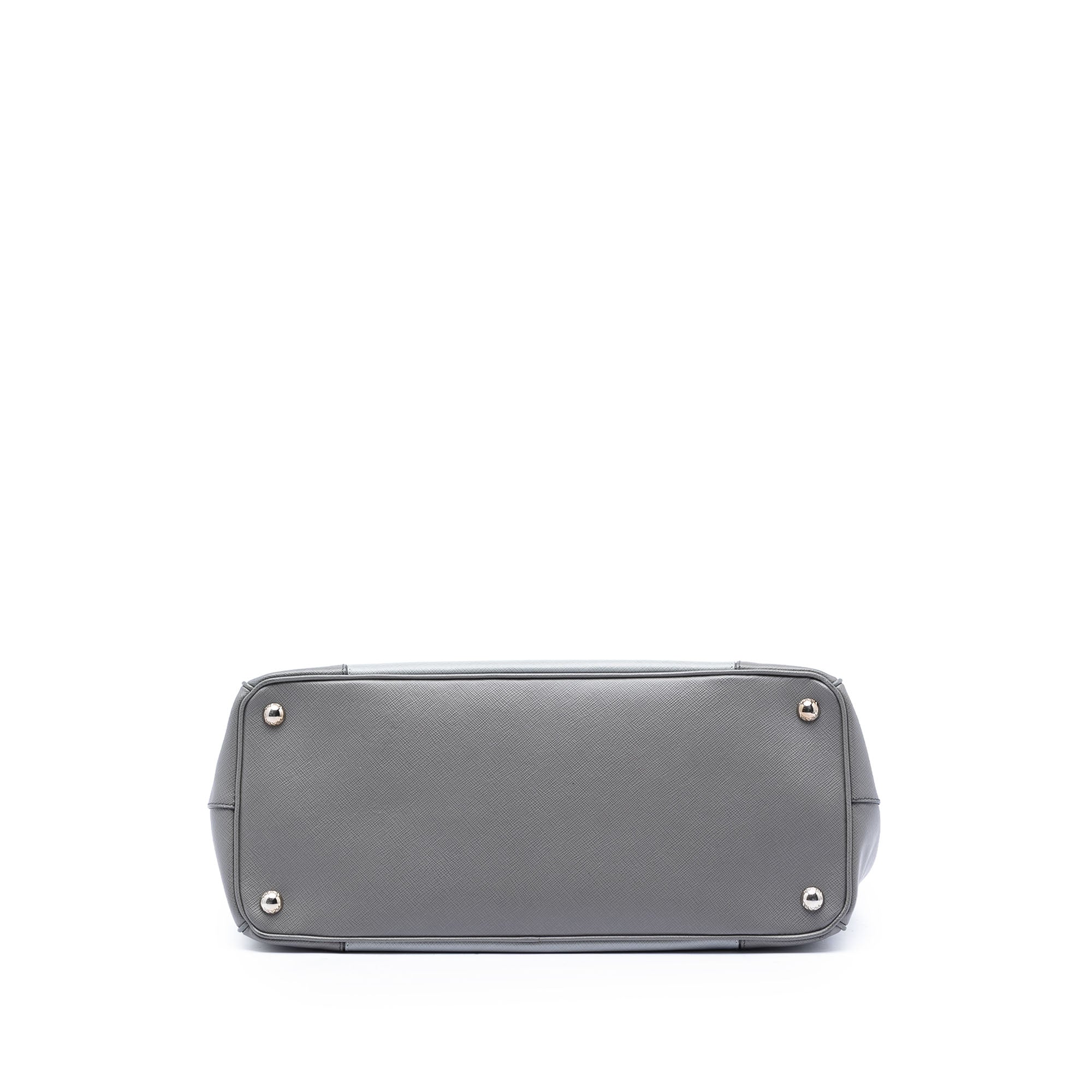 Large Bicolor Saffiano Lux Galleria Double Zip Satchel - Image 3