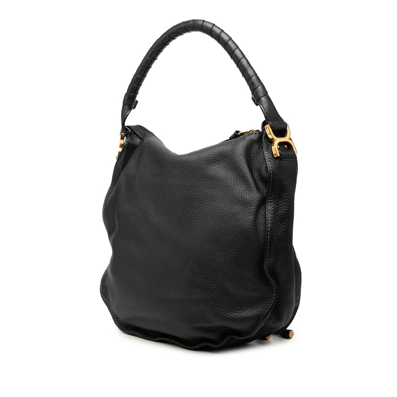 Medium Pebbled Calfskin Marcie Hobo - Image 2