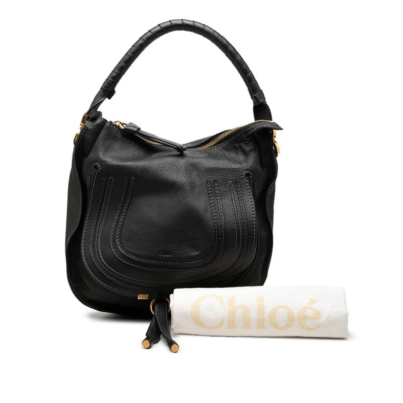 Medium Pebbled Calfskin Marcie Hobo - Image 7