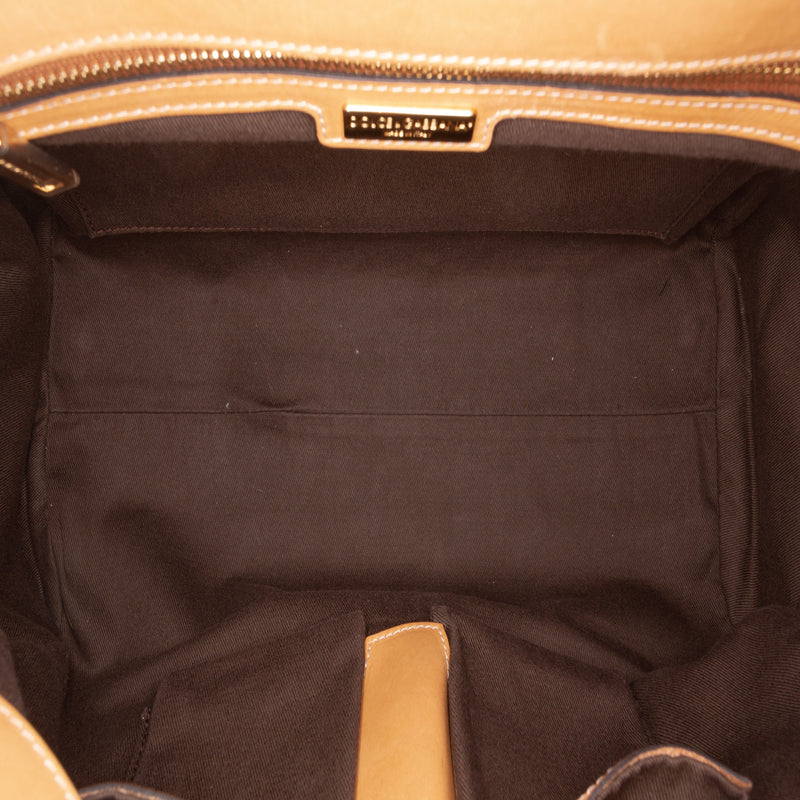 Large Leopard Print Coated Canvas Miss Sicily Satchel - Image 4