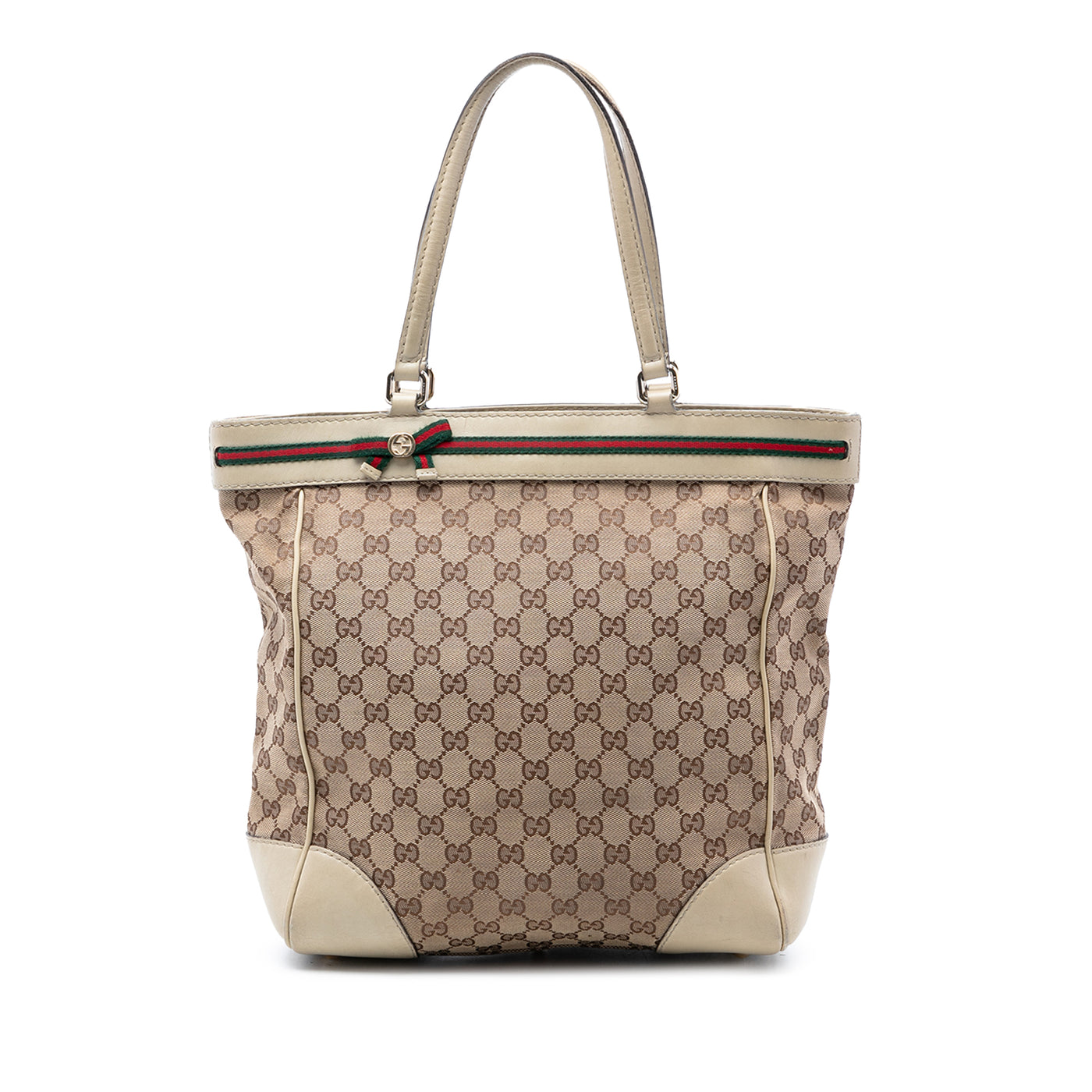 GG Canvas Web Mayfair Tote - Image 1
