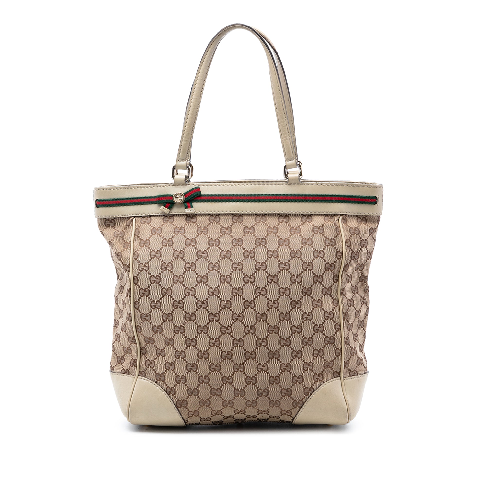 GG Canvas Web Mayfair Tote - Image 1