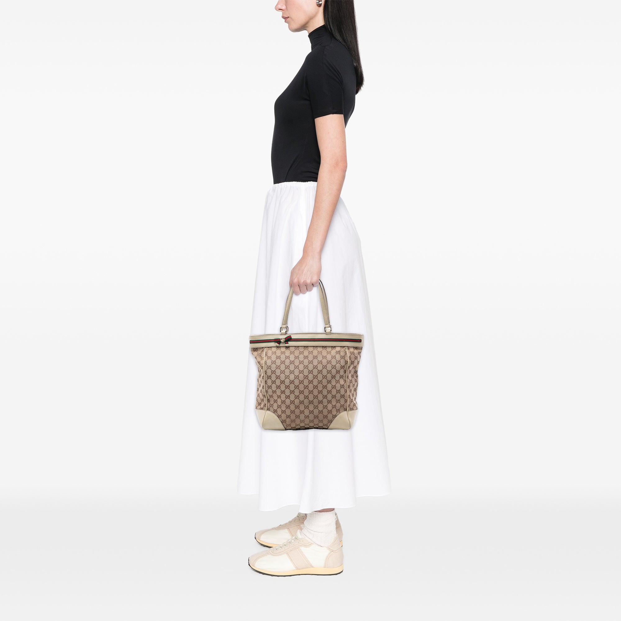 GG Canvas Web Mayfair Tote - Image 7