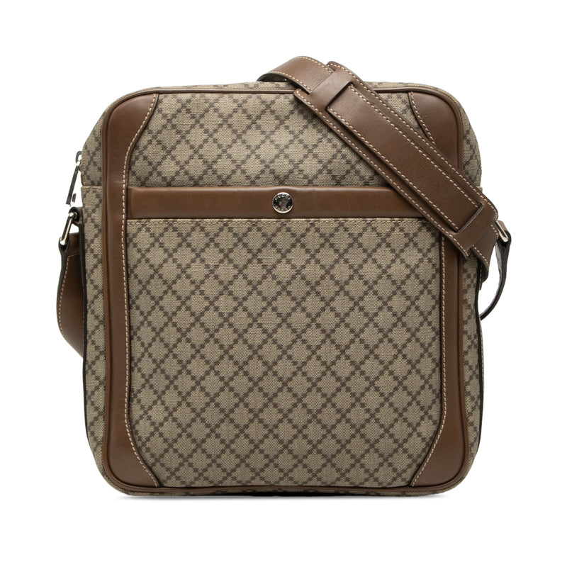 Diamante Coated Canvas Zip Crossbody