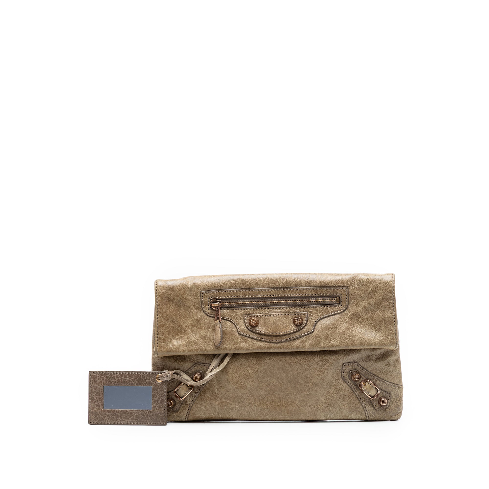 Lambskin Motocross Giant 12 Envelope Clutch - Image 8