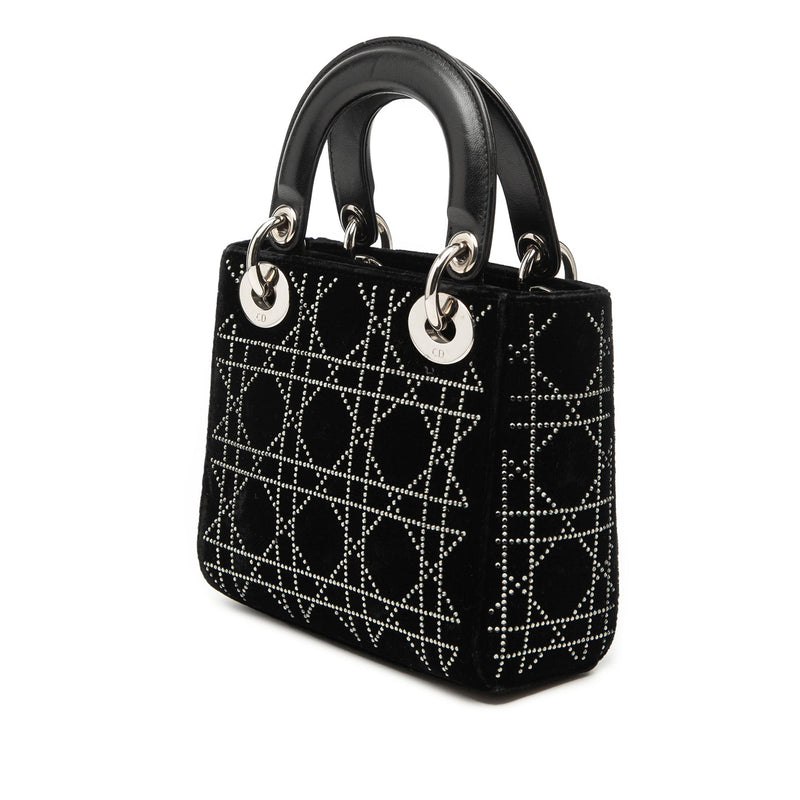 Mini Velvet Cannage Strass Embellished Lady Dior - Image 2