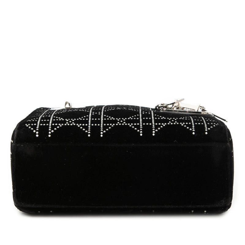 Mini Velvet Cannage Strass Embellished Lady Dior - Image 3