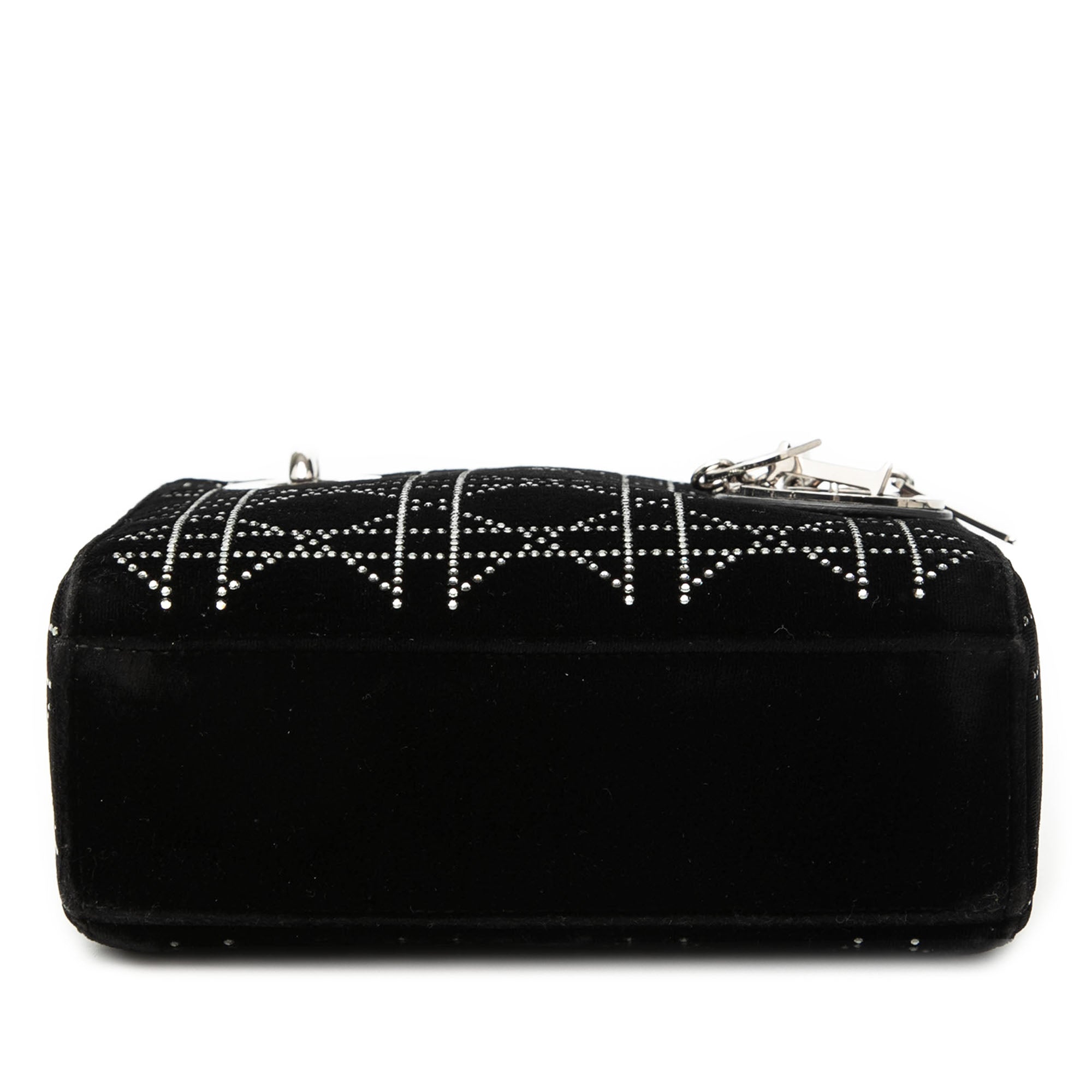 Mini Velvet Cannage Strass Embellished Lady Dior - Image 3