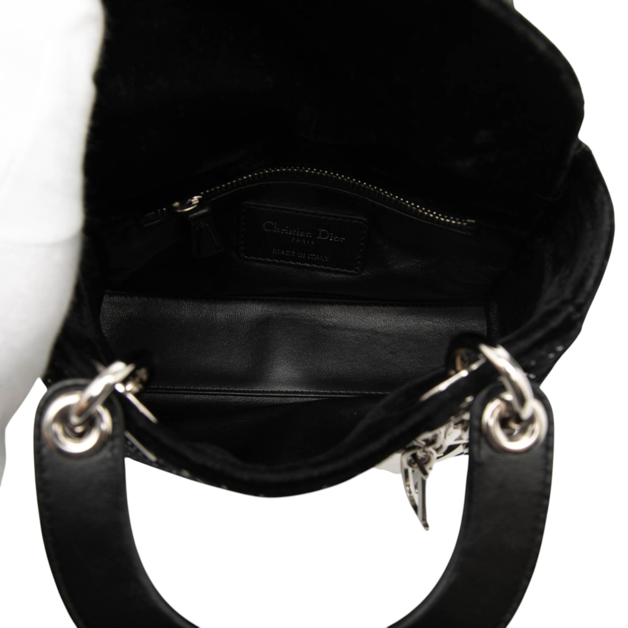 Mini Velvet Cannage Strass Embellished Lady Dior - Image 4