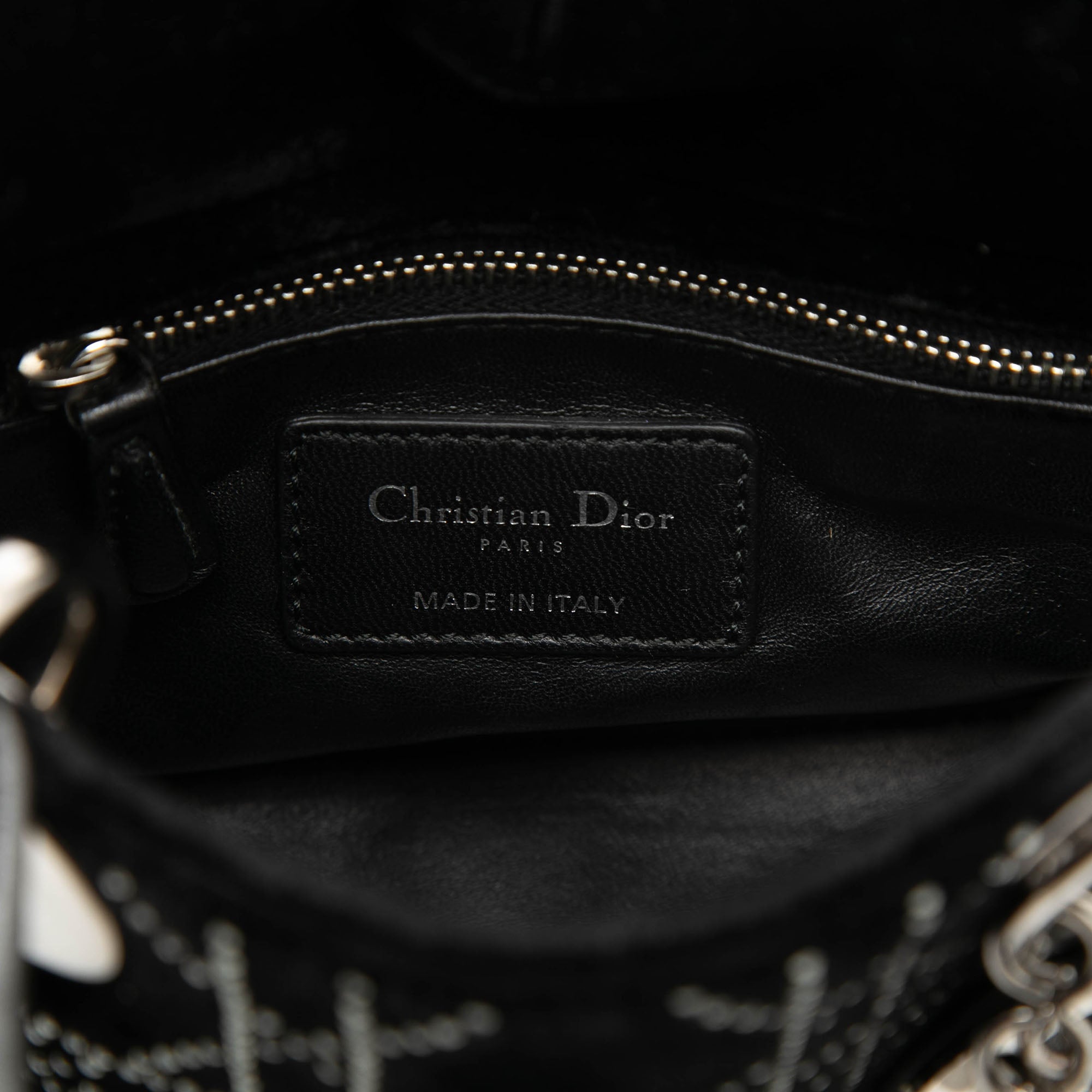 Mini Velvet Cannage Strass Embellished Lady Dior - Image 5