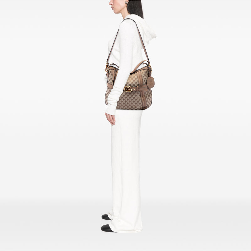 Medium GG Canvas Running Satchel - Image 6