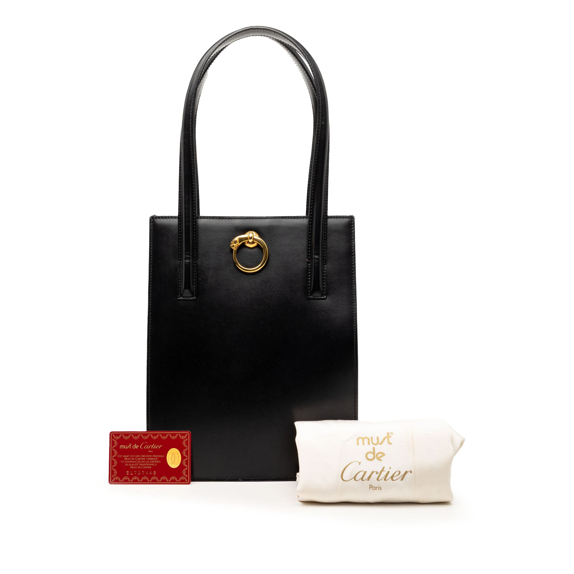 Leather Panthere Tote - Image 9