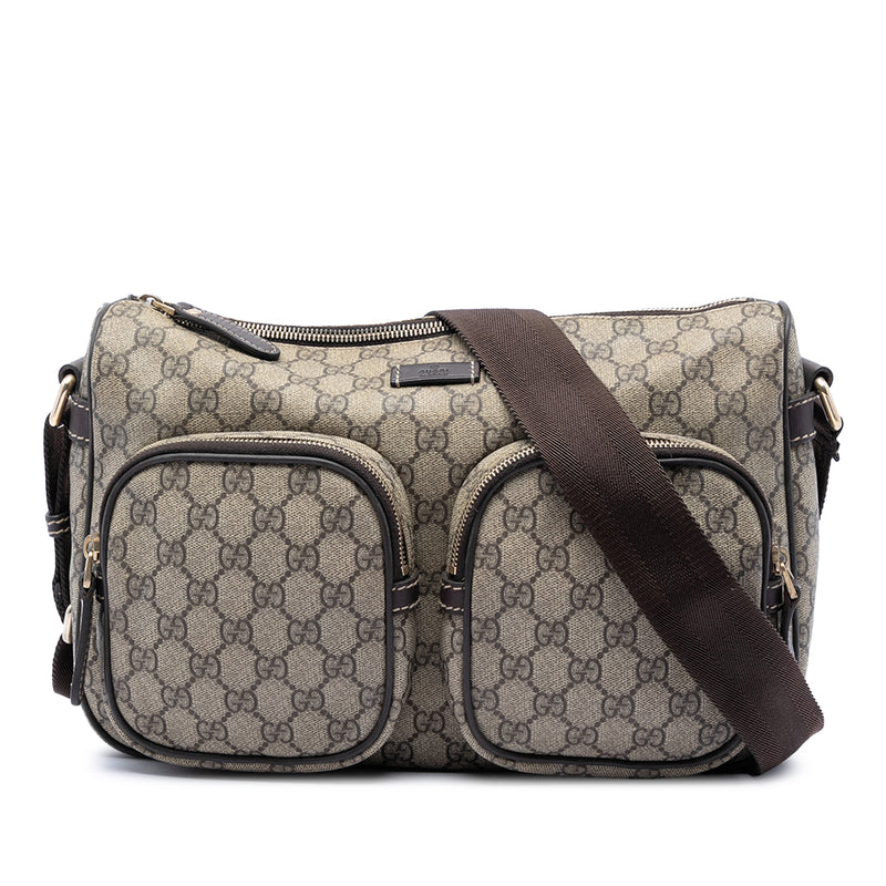 GG Supreme Double Pocket Crossbody