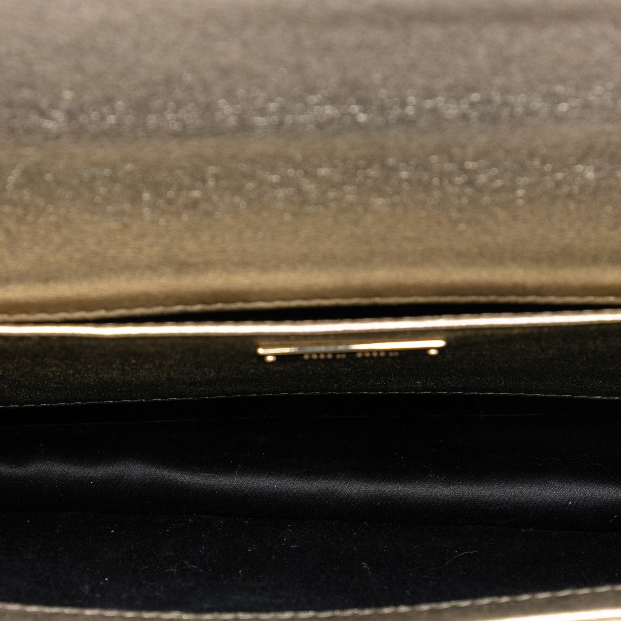 Metallic Nappa Matelasse Faux Pearl Flap Crossbody - Image 4