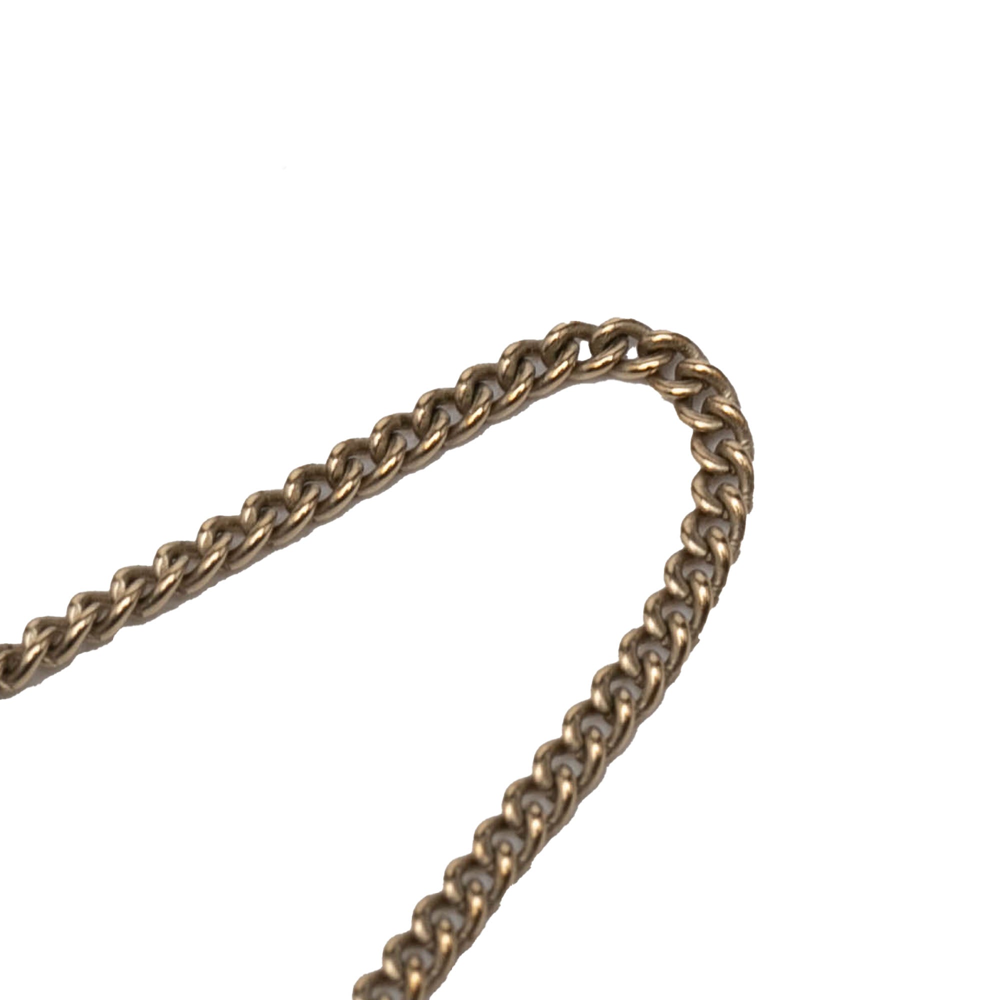 Gold Plated Gripoix CC Pendant Necklace - Image 5