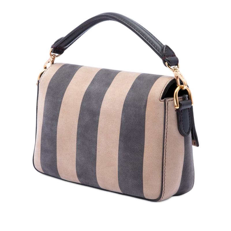 Mini Pequin Nubuck Baguette Satchel - Image 2