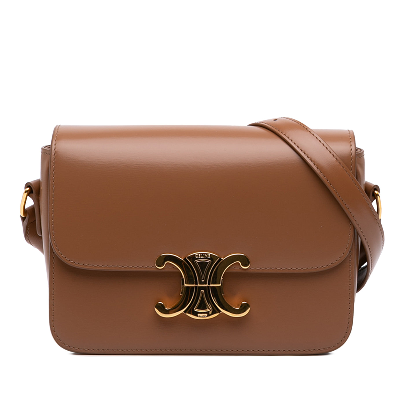 Teen Shiny Calfskin Triomphe Crossbody - Image 1