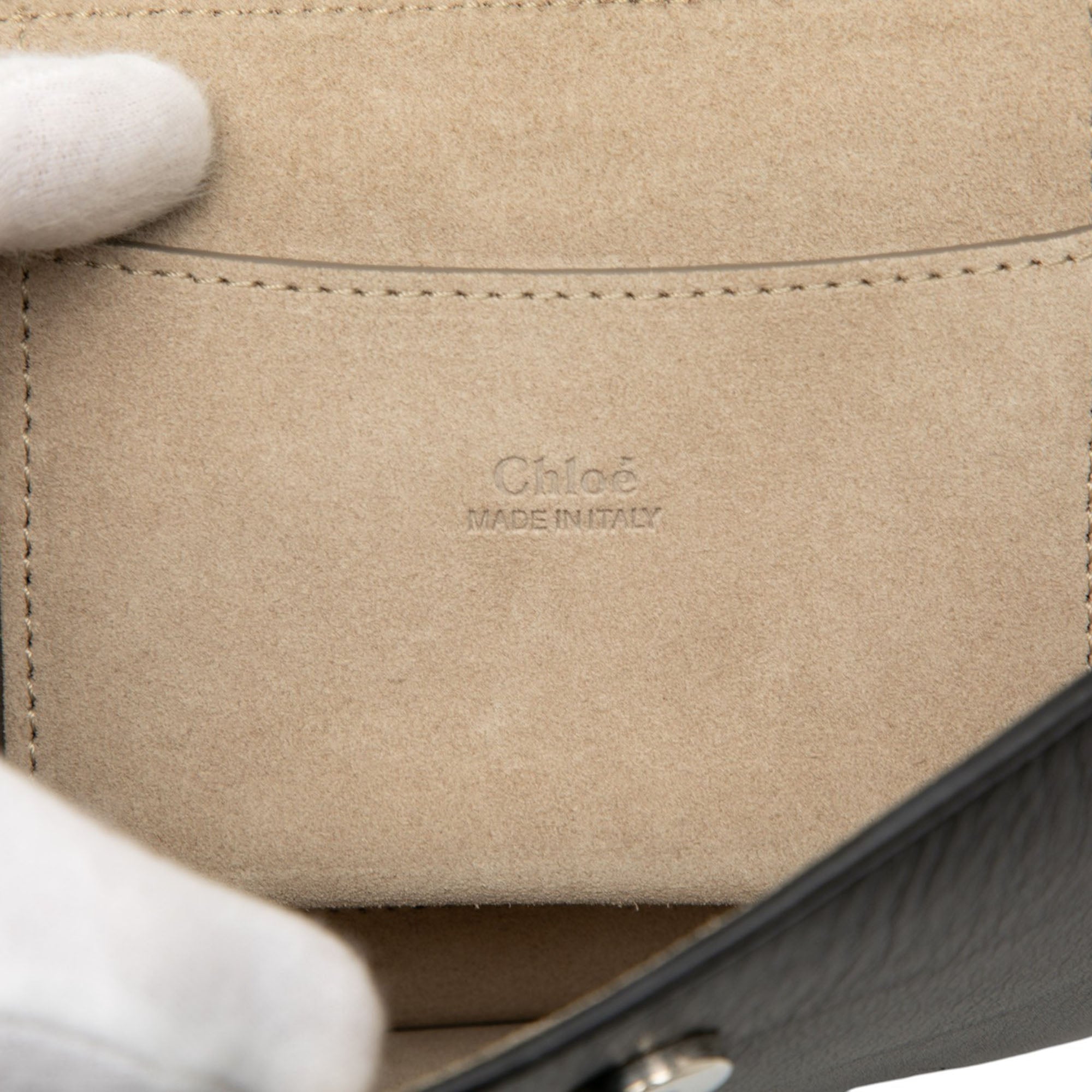 Small Calfskin and Suede Faye Crossbody - Image 5