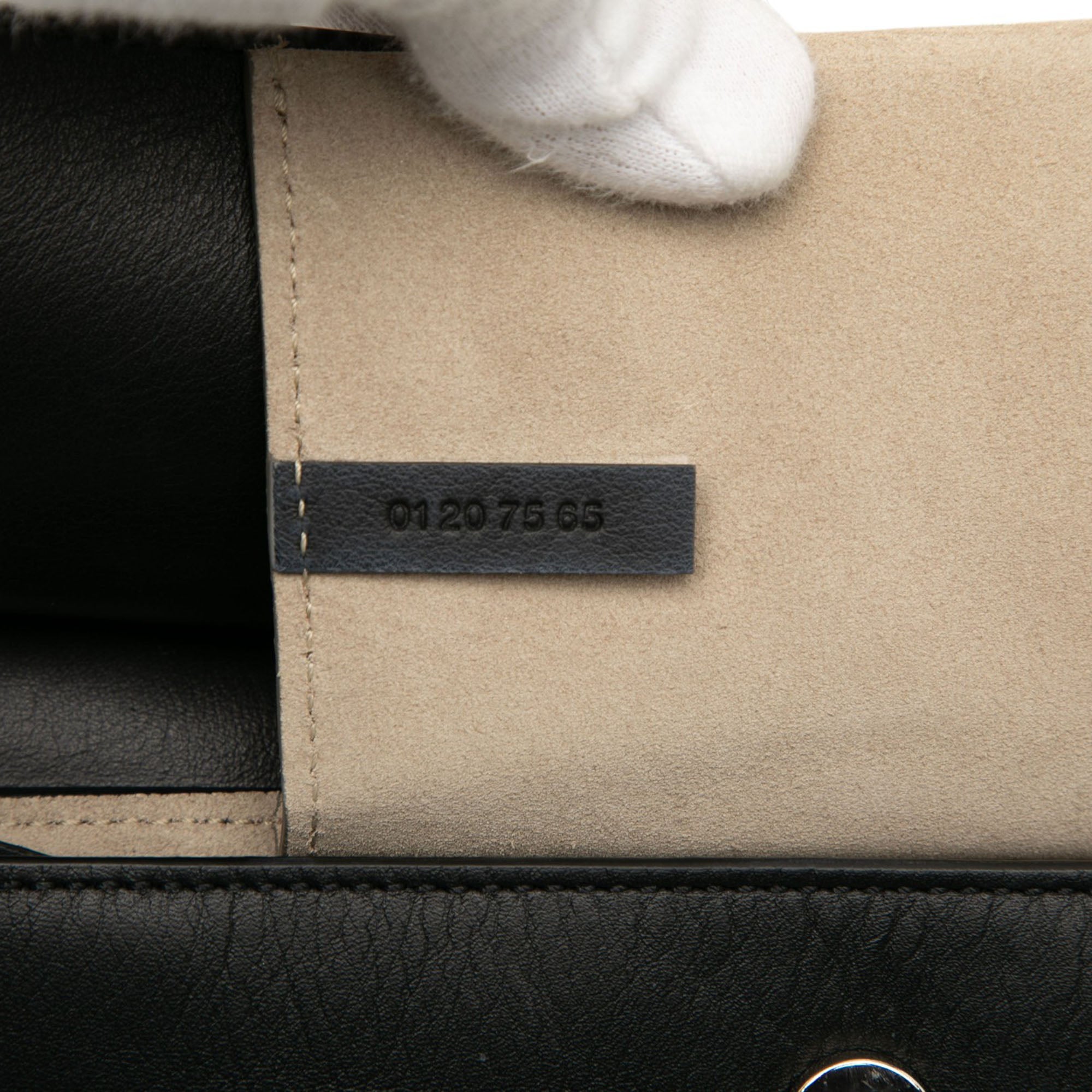Small Calfskin and Suede Faye Crossbody - Image 6