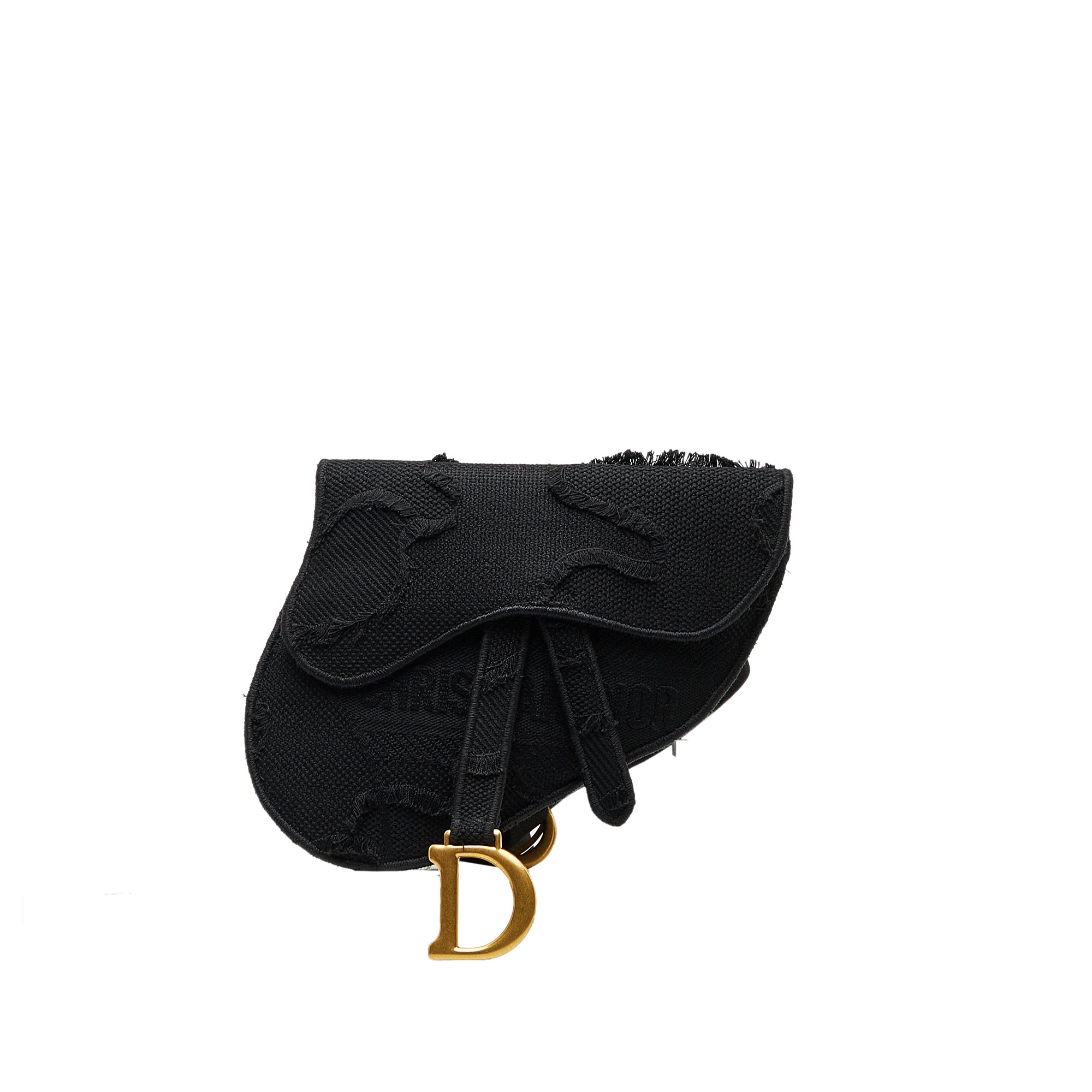 Embroidered Canvas Camouflage Saddle Belt Bag - Image 1