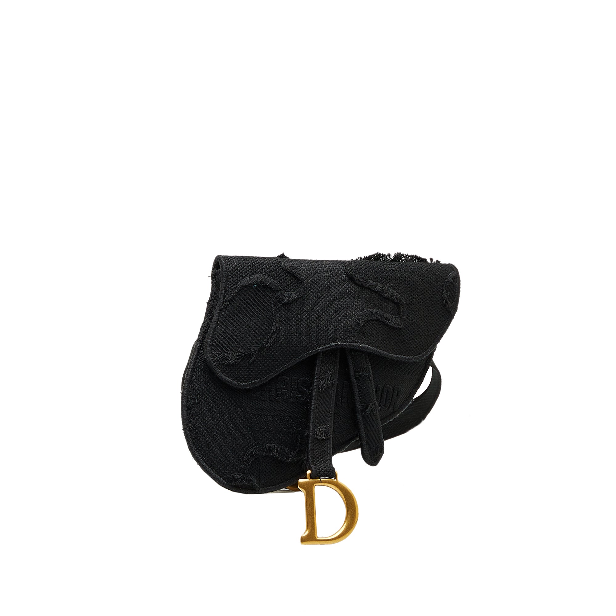 Embroidered Canvas Camouflage Saddle Belt Bag - Image 2
