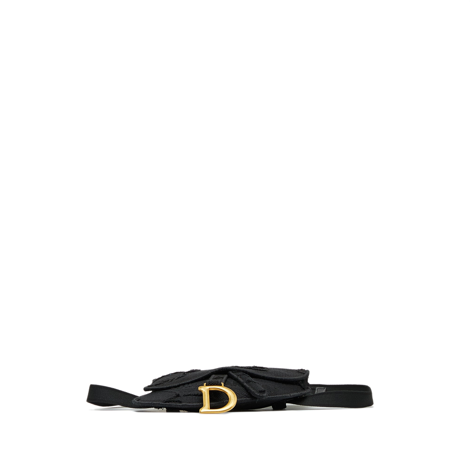 Embroidered Canvas Camouflage Saddle Belt Bag - Image 4