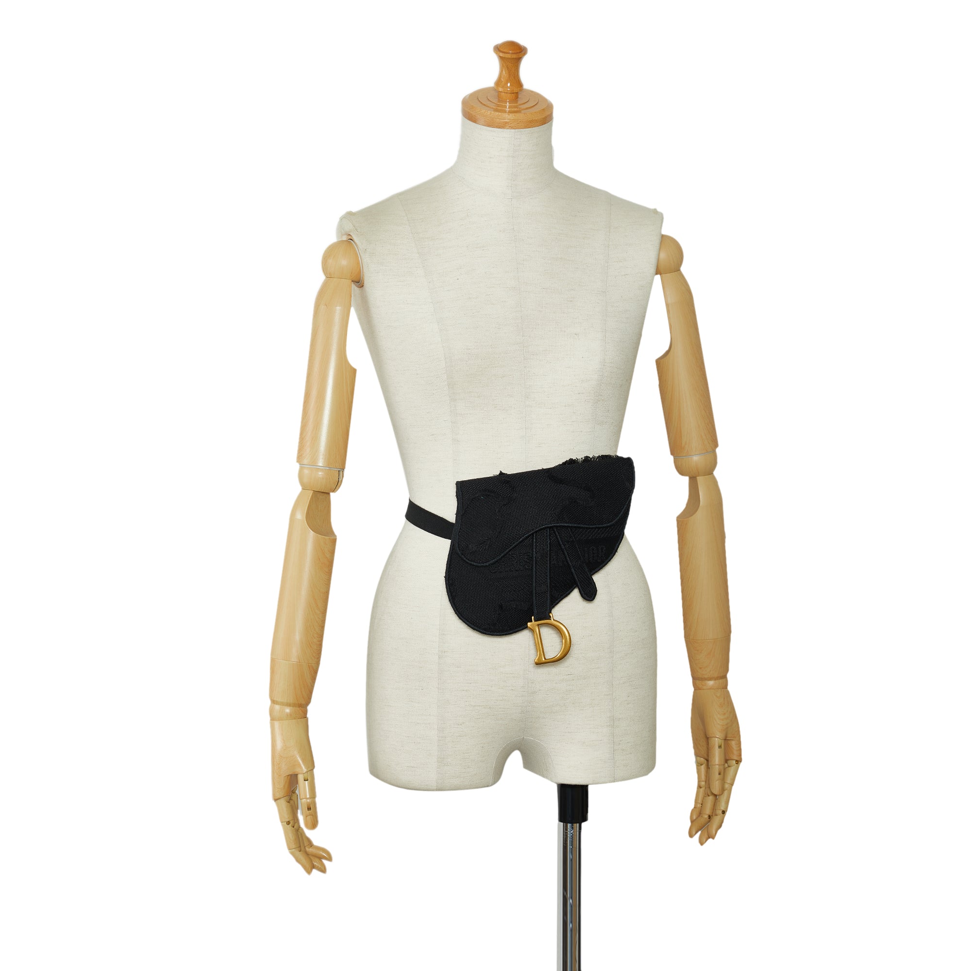 Embroidered Canvas Camouflage Saddle Belt Bag - Image 8