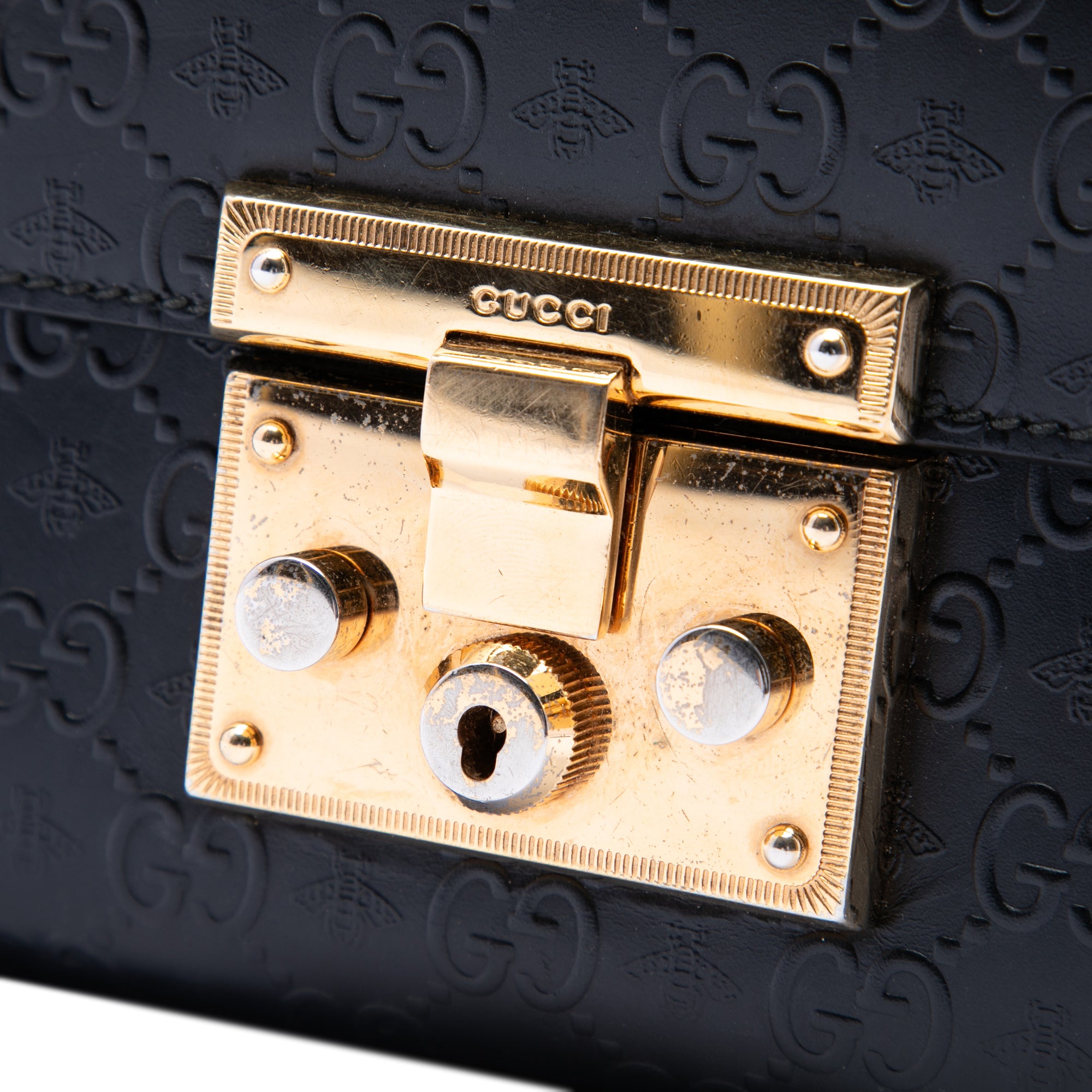 Small Guccissima Padlock Crossbody - Image 5