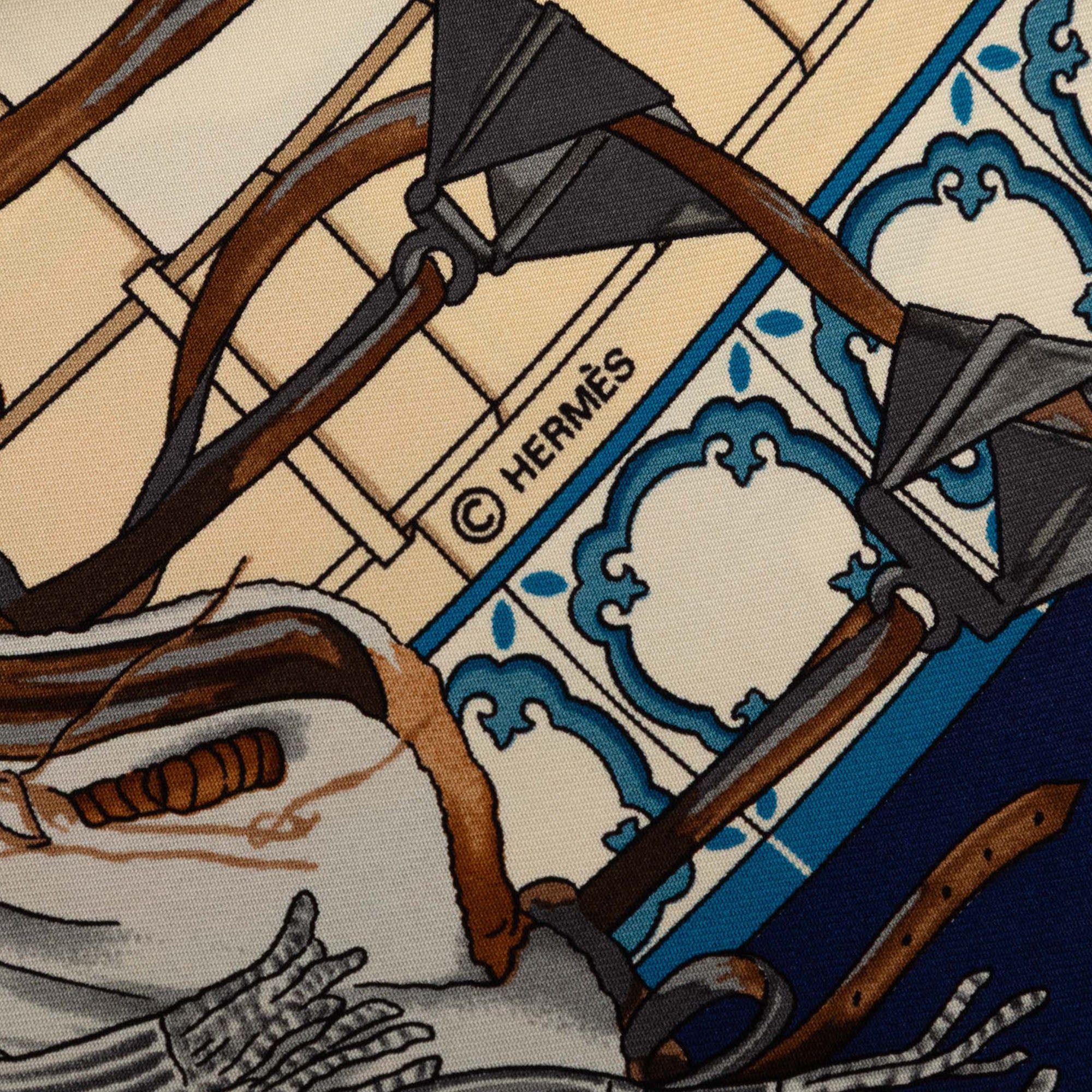 Real Escuela Andaluza Del Arte Ecuestre Silk Scarf 90 - Image 2